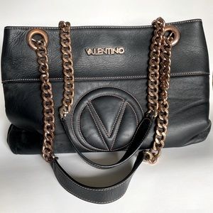 Valentino Karina Large Black Handbag
